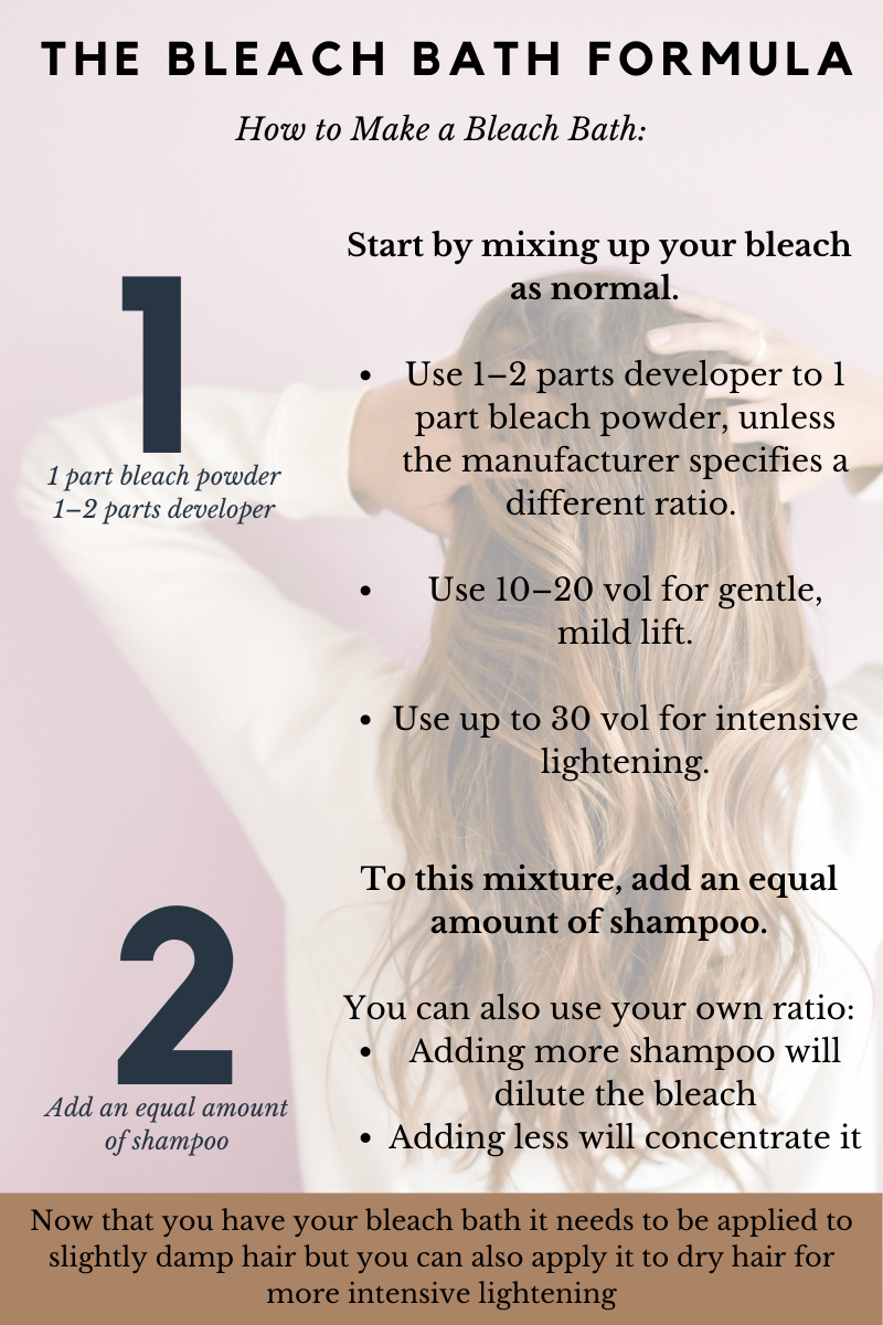 How to Do a Bleach Bath for Your Hair - Bellatory