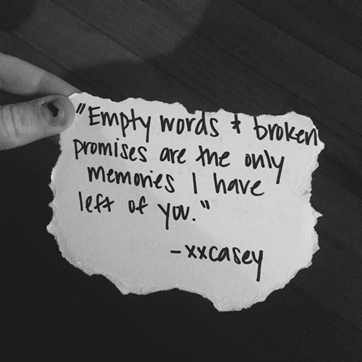 Empty Words and Broken Promises