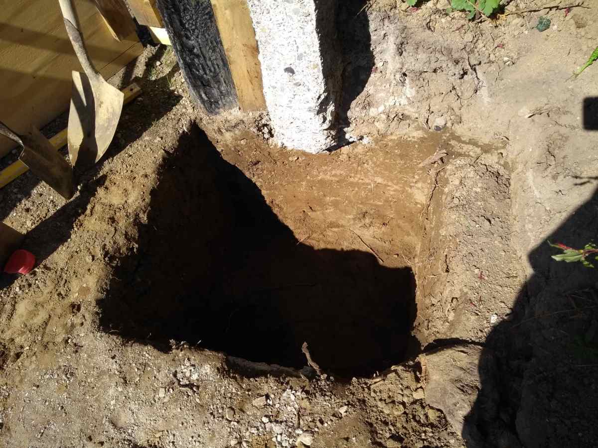 Hole dug.