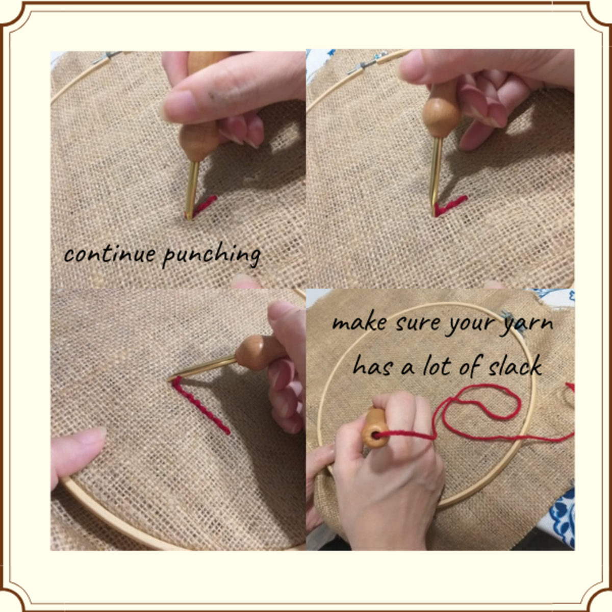 DIY: Punch Needle / step by step 