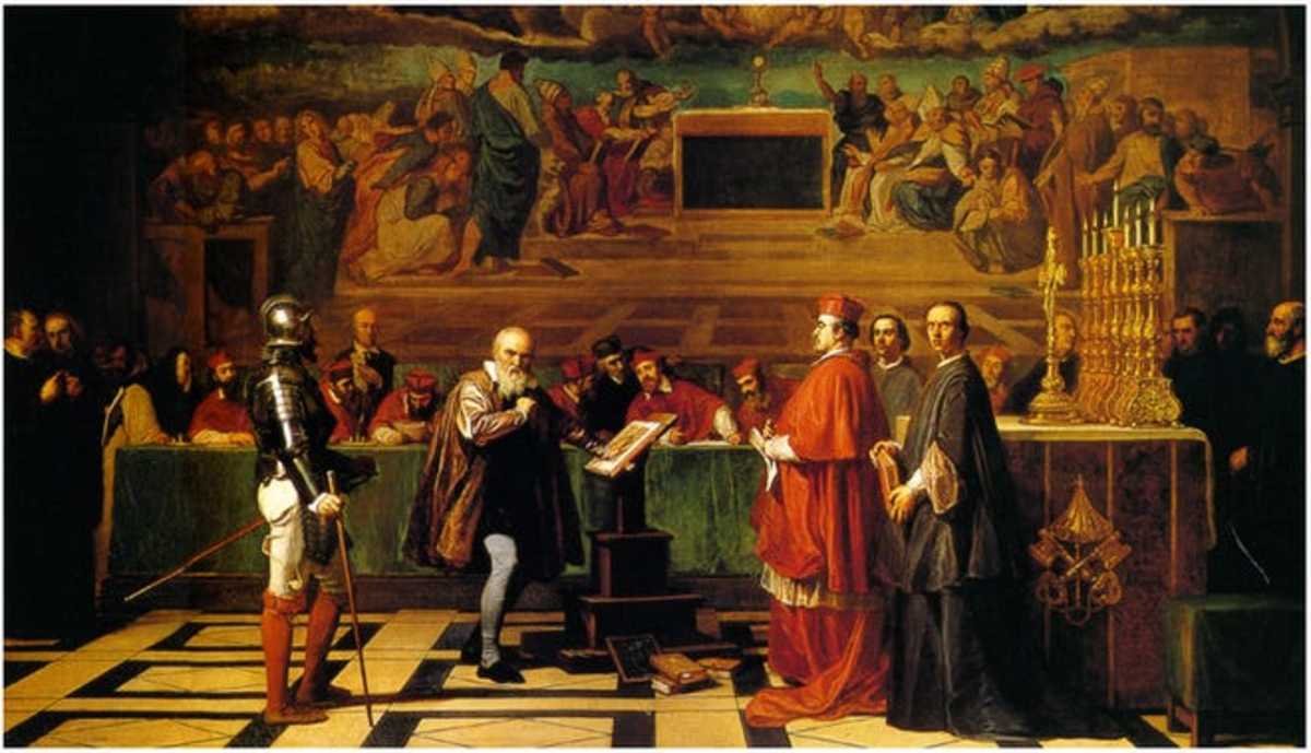 Galileo before the Inquisition.