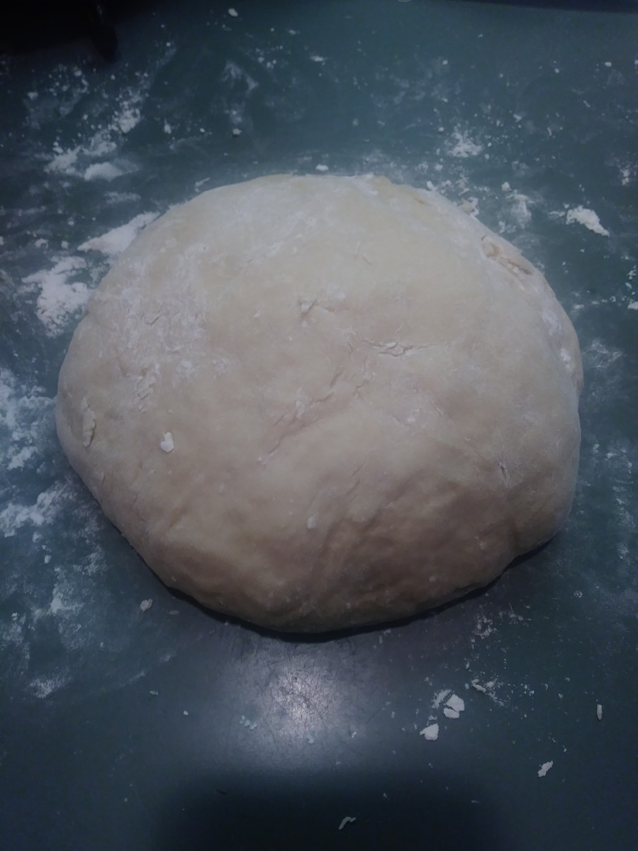 The dough, after kneading