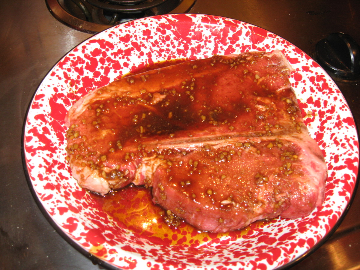 Select steak is better than choice steak for low fat recipes.