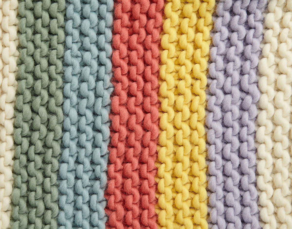 Knitted knots.