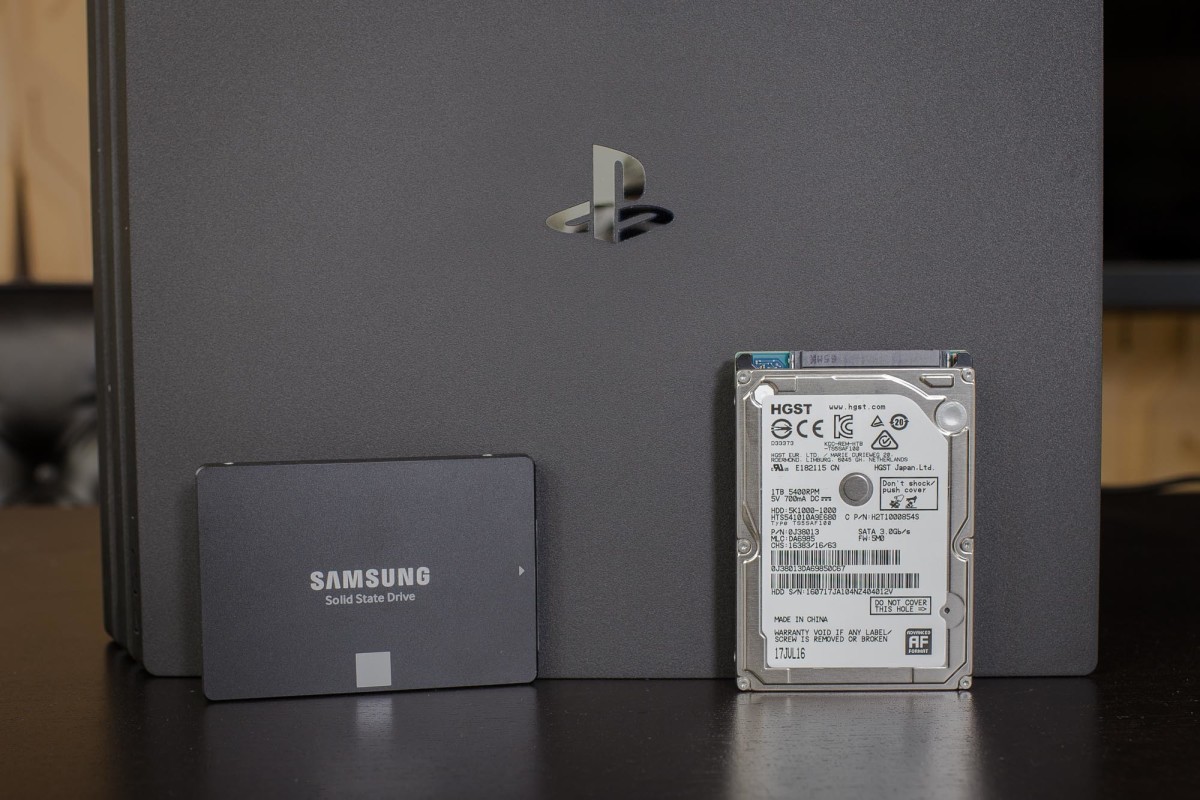 An SSD and HDD for your PS4