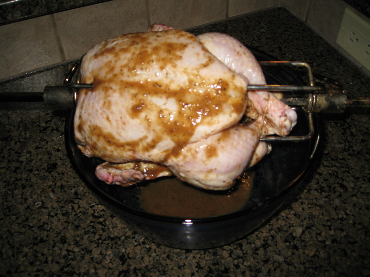 Homemade BBQ Rotisserie Chicken Recipe Delishably