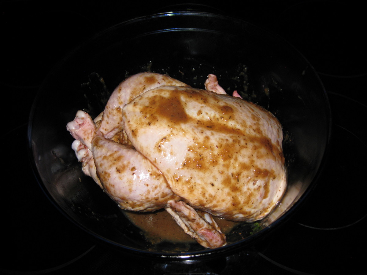 Marinate the chicken for at least two hours.