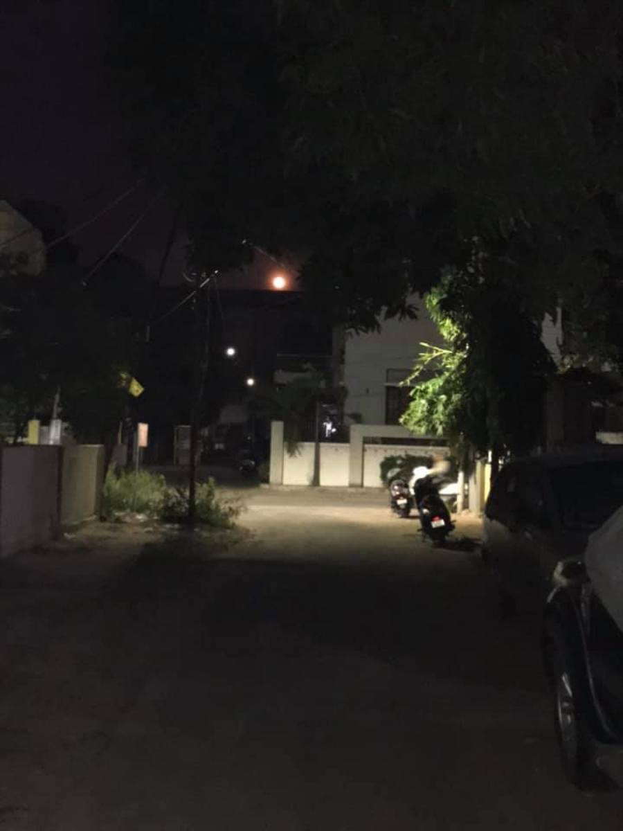 Beautiful moonlit night in our neighbourhood .... Vanita Thakkar (01-10-2020)