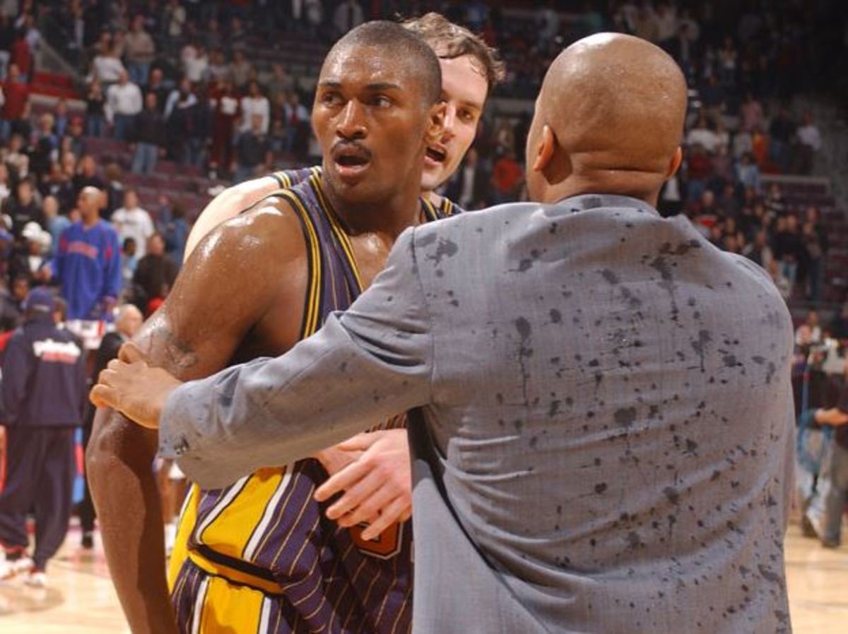 Ron Artest is best known for being one of the instigators of the Malice at the Palace incident.