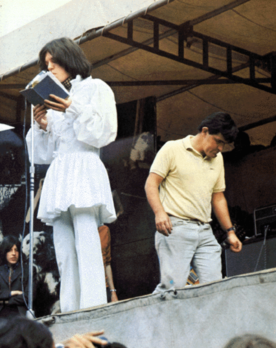 July 5, 1969, Mick Jagger at Hyde Park, London