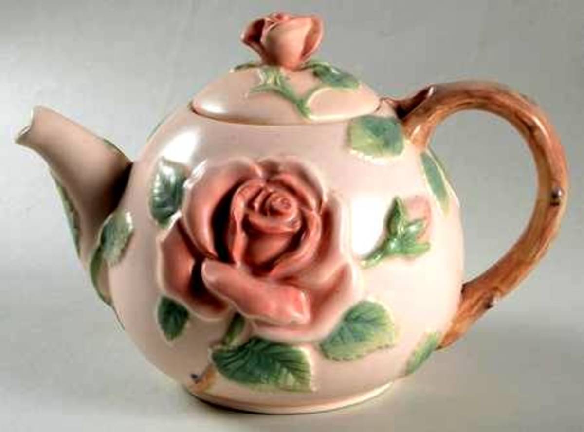 ESD Japan Coffee orders Pot Set with Roses - 4 cup