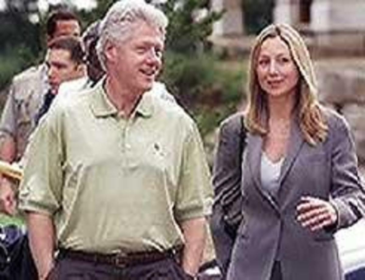 Belinda being Charmed by Bill Clinton