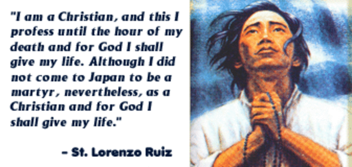 St. Lorenzo Ruiz - First Filipino Saint and Martyr