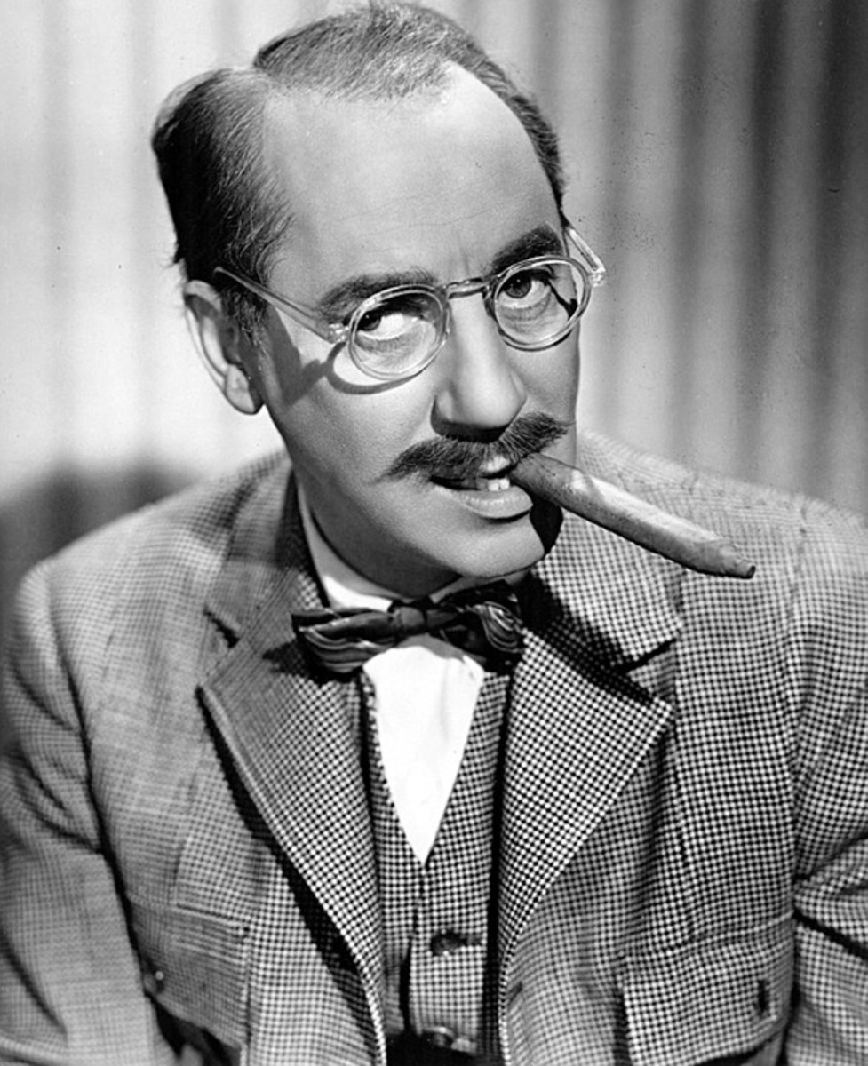 Groucho Marx and his famous cigar were a hit on a radio and TV game show.