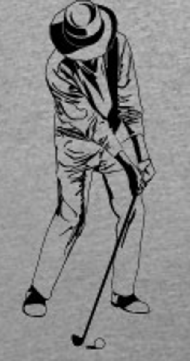 Left Hand in Front of Left Pocket with Irons