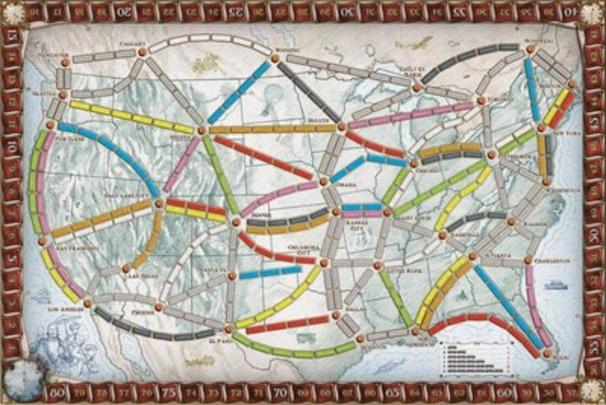 Ticket to Ride Game Board