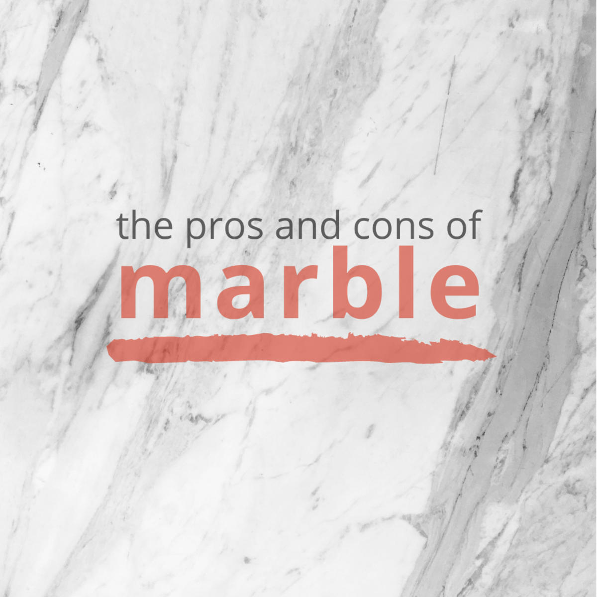 A list of the pros and cons of marble table tops and counters. 