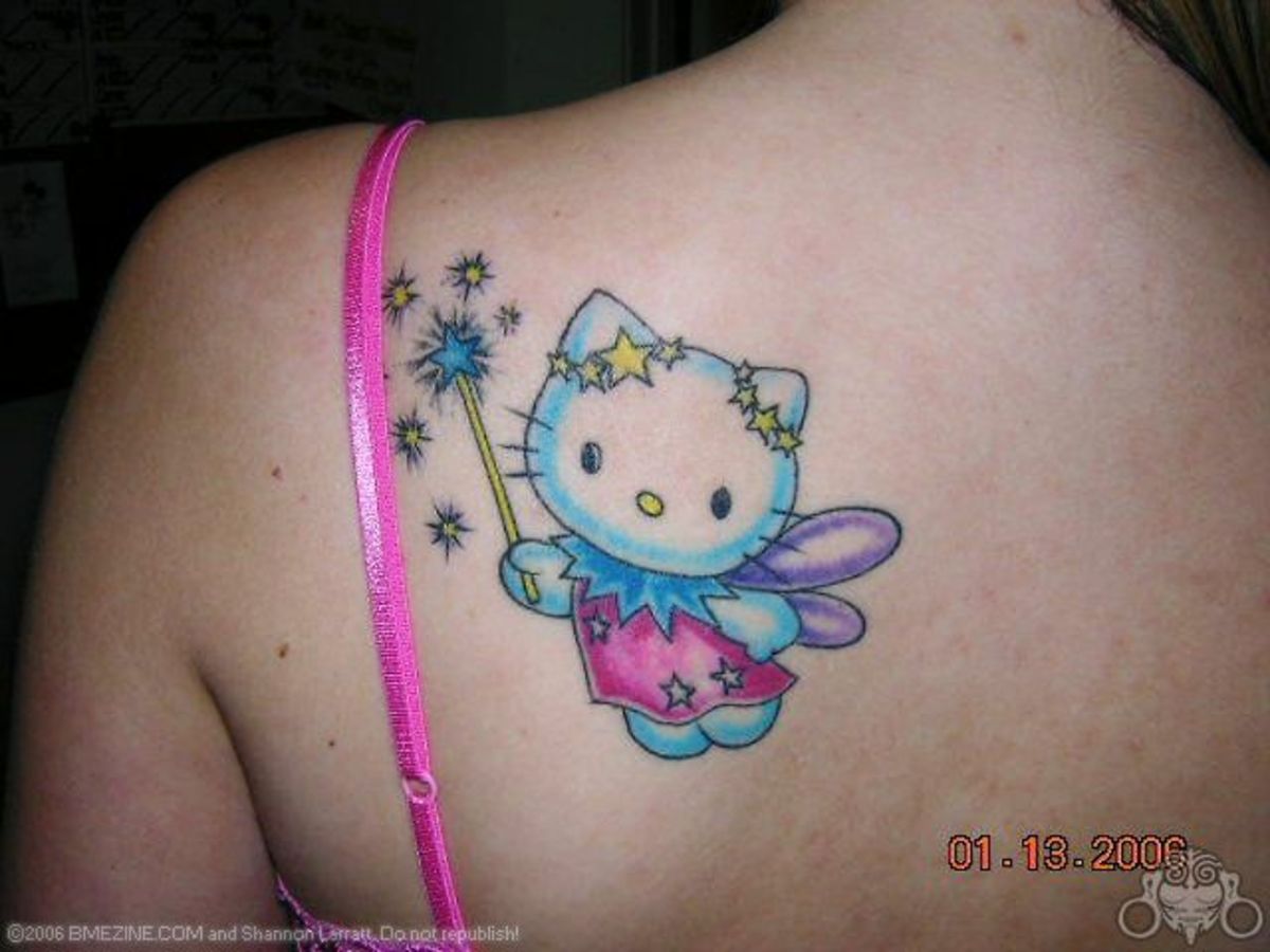 Hello Kitty Tattoo Design Ideas Images in 2023  Hello kitty tattoos  Tattoos Cat tattoo