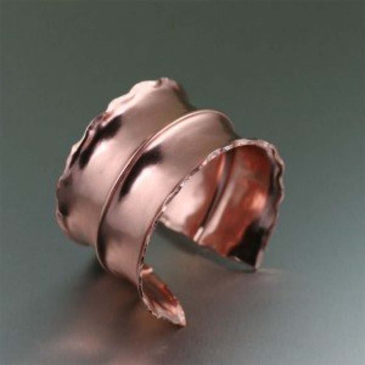 Fold Formed Copper Cuff Bracelet