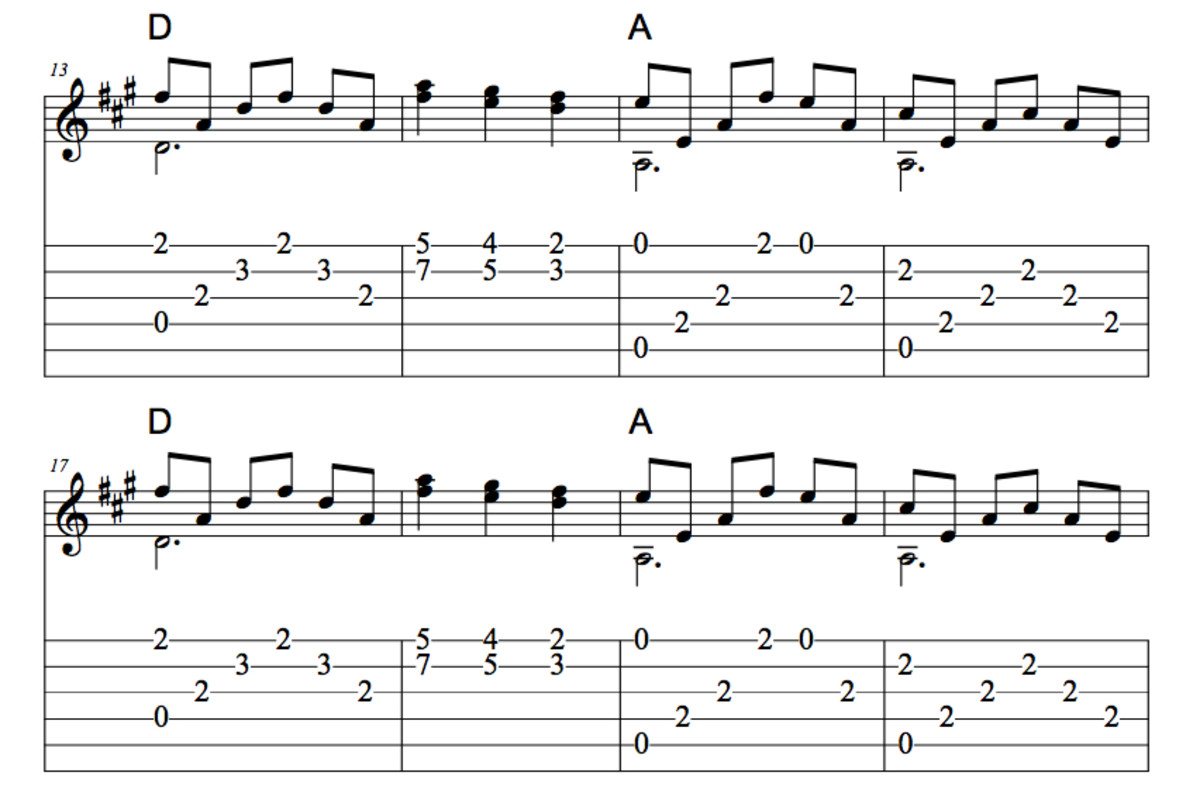 christmas-holiday-guitar-music-silent-night-chords-melody-fingerpicking-strumming-pattern