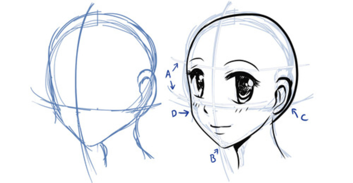 Anime Drawing: Step by Step Guide How to Draw Anime Faces (Anime Drawing  Course)