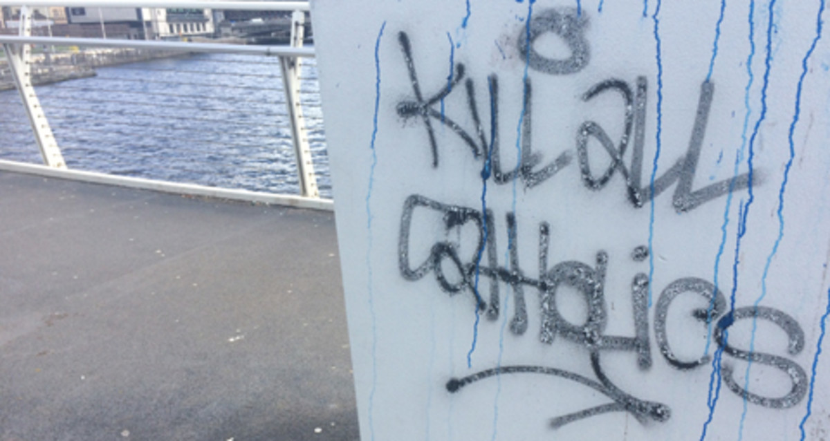 'Kill All Catholics' graffiti