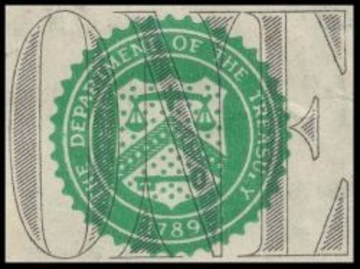 US Department of Treasury Seal from $1 bill