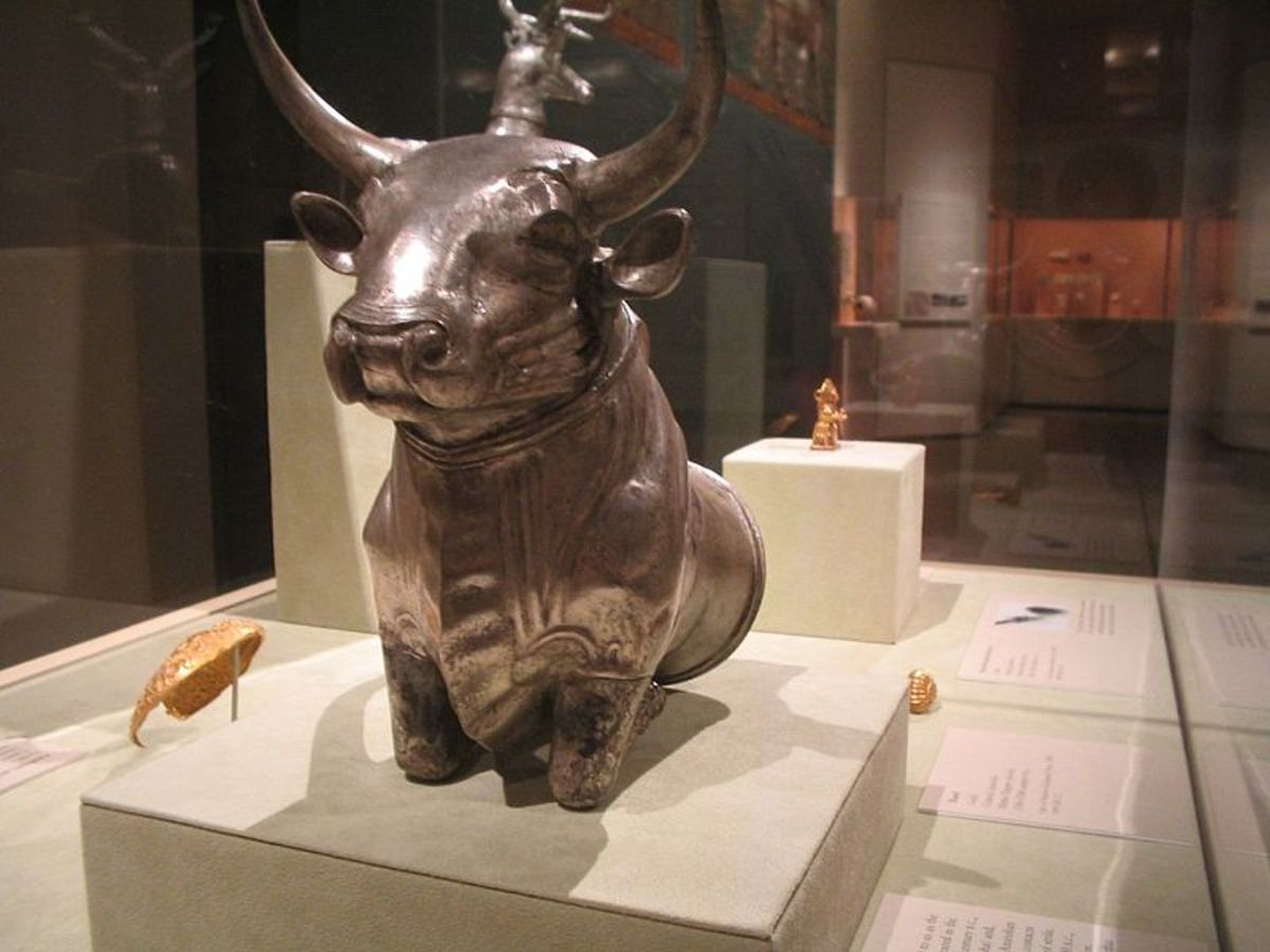 Hittite metal sculpture: Hittites were one of the first societies to enter the iron age.
