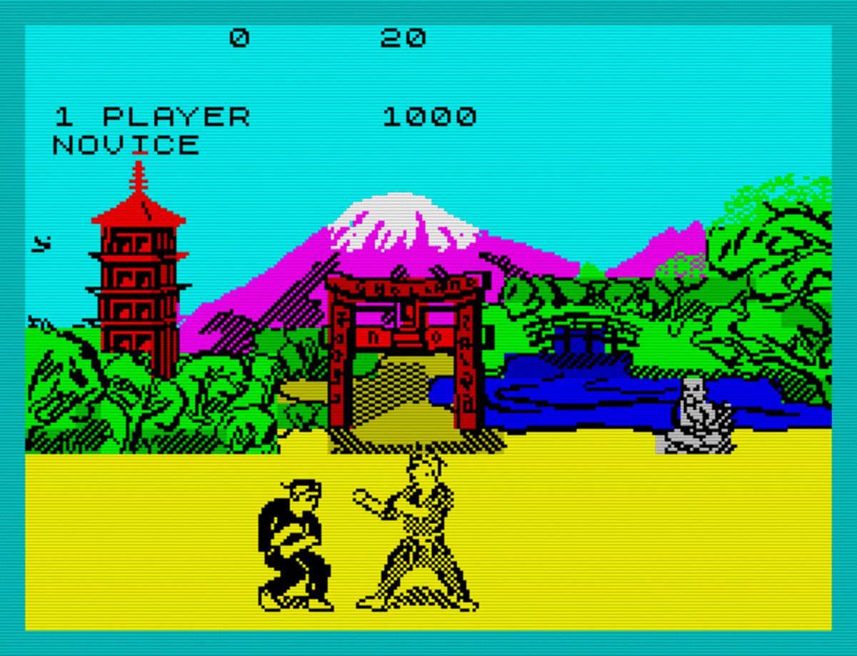 Two player two joystick action with Way of the Exploding Fist on the ZX Spectrum