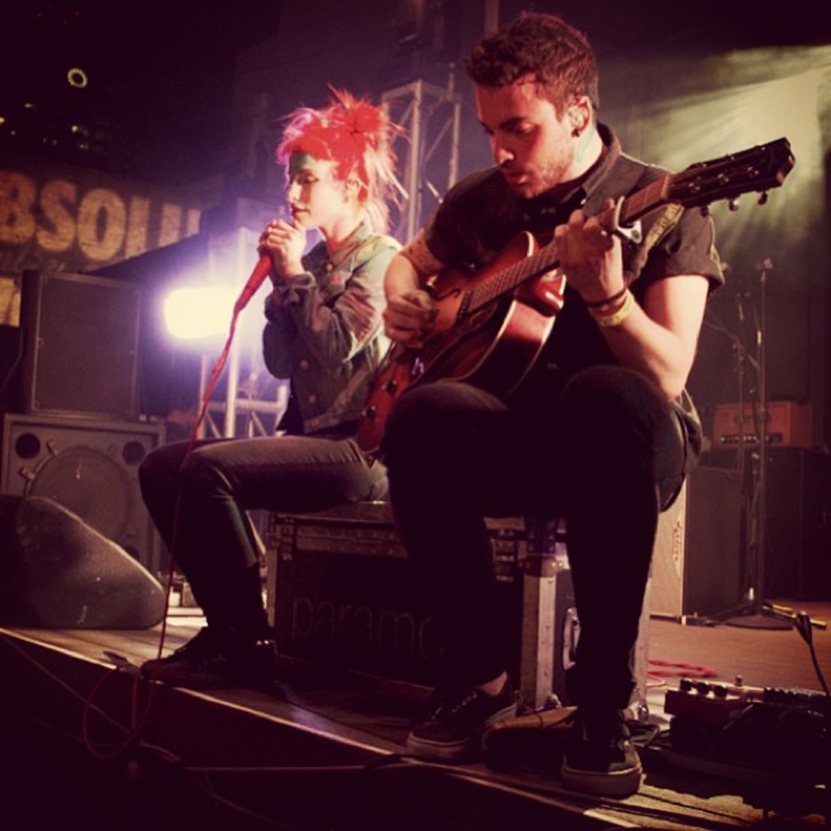 Hayley Williams & Taylor York of Paramore performing at SXSW (South By SouthWest) in 2013.