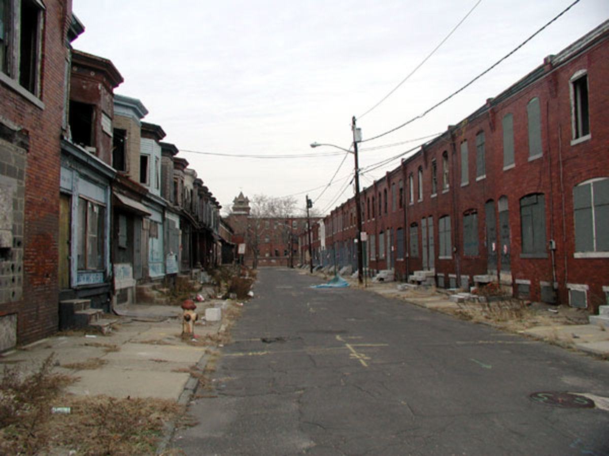 Camden New Jersey, USA; A serious scene of Urban Decay still going on today
