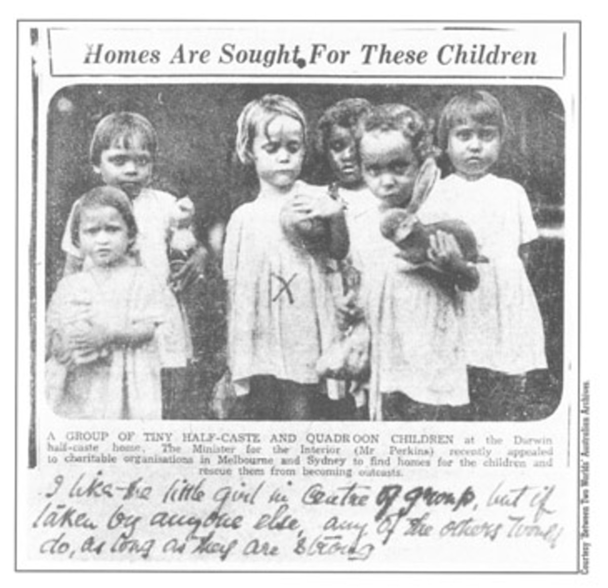 The Children Were Sent To Government Housing Or Sold Or Adopted To Work For European Families