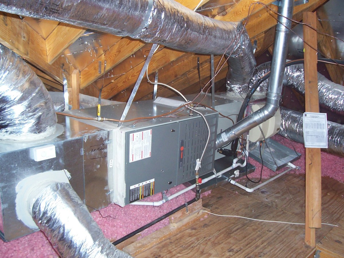 Correct installation of an attic mounted system!