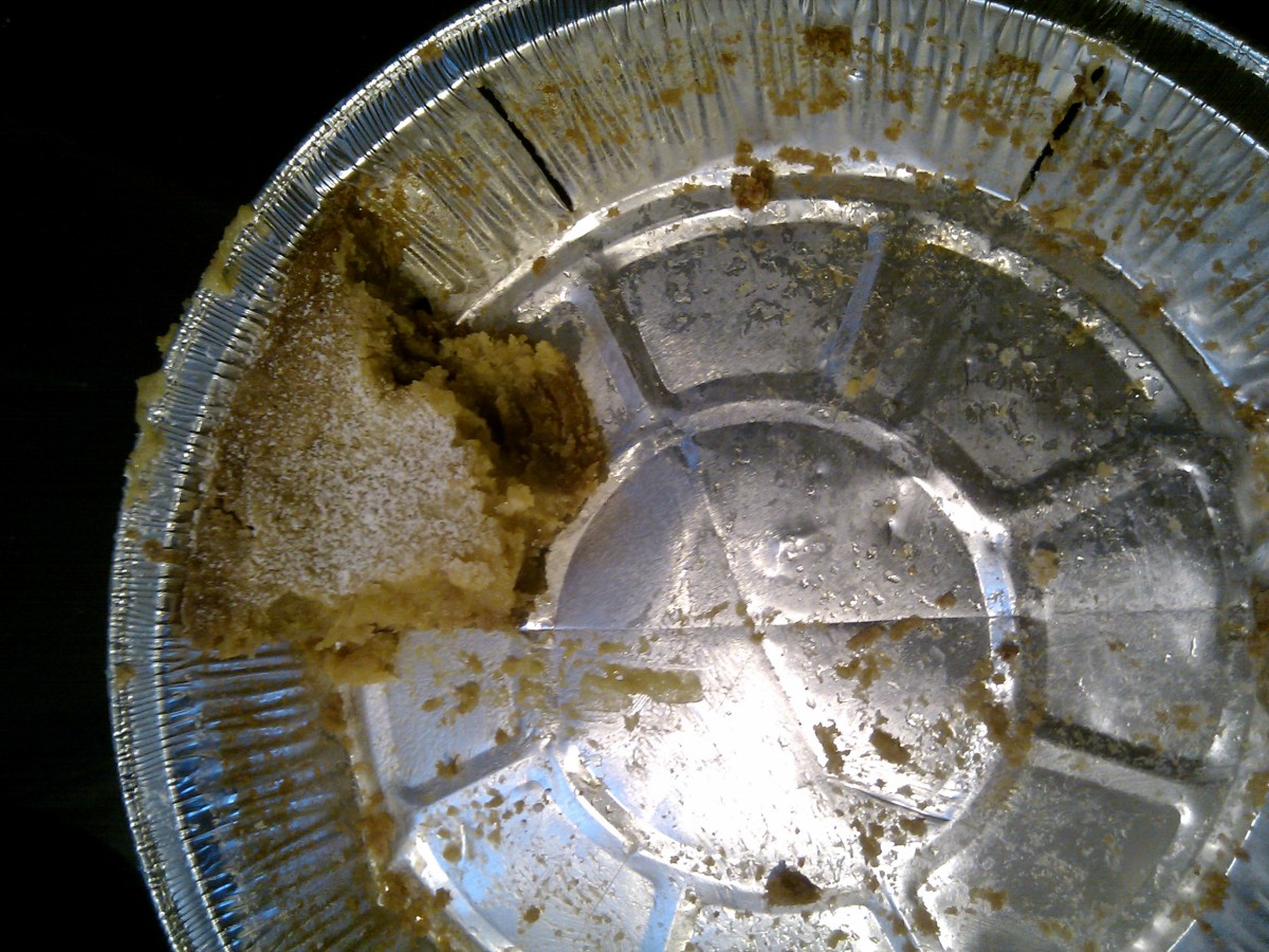Less than 24 hours after baking, this was what was left...hence the name Crack Pie