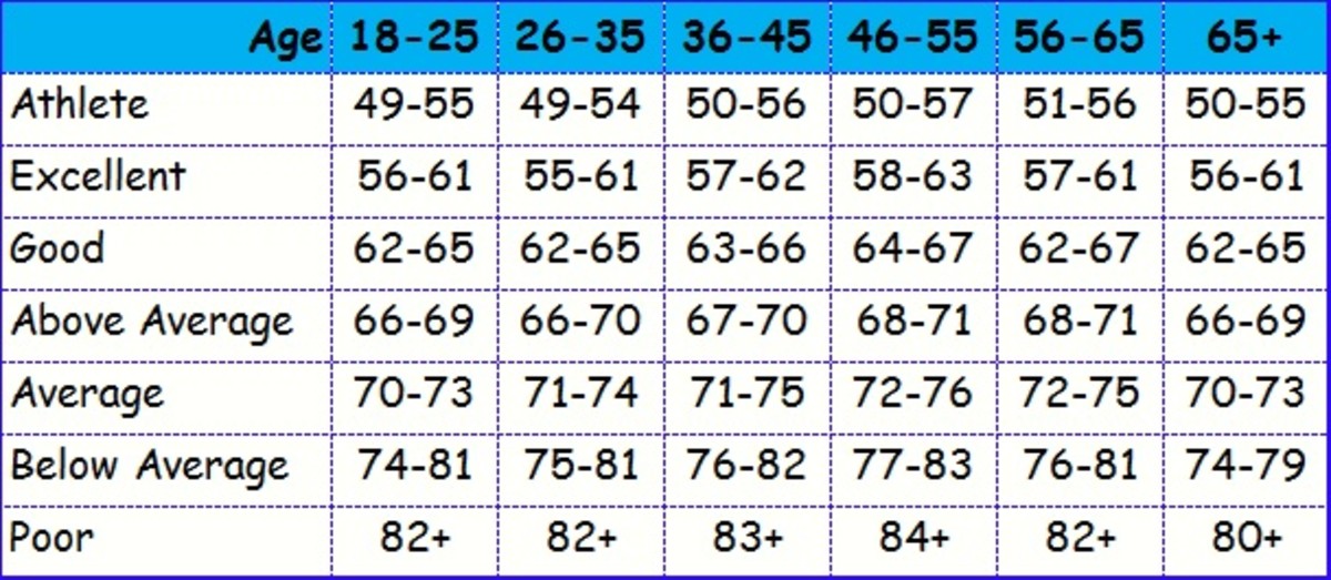 Fitness Heart Rate Chart
