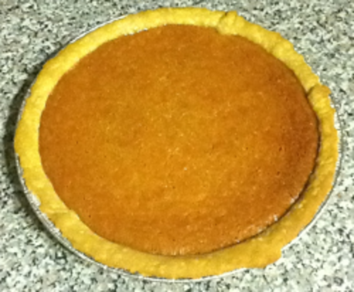A sweet potato pie I made for for a potluck in November 2011.