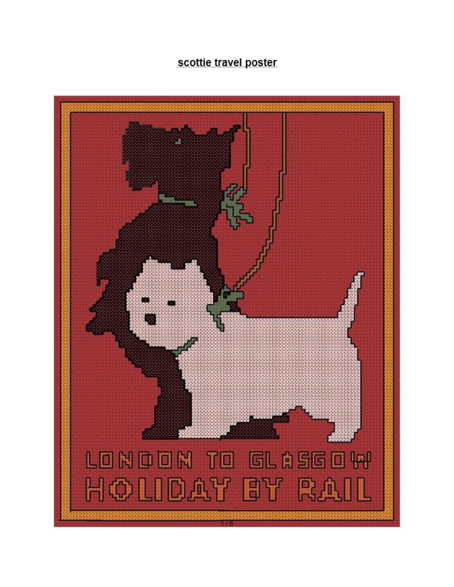 free-cross-stitch-chart-travel-poster-with-cute-dogs