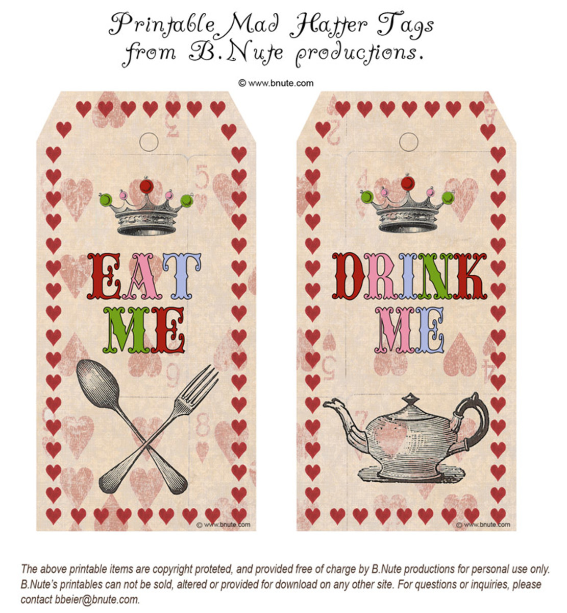 Alice in Wonderland Party DIY Ideas & Free Printables - HubPages