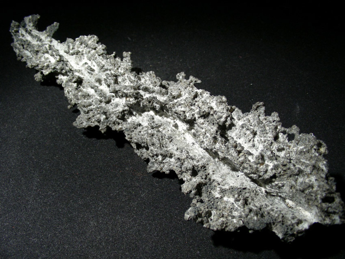Here is a more accurate picture of "Fulgurite" or fossilized lightning. Not quite as pretty as in the movie!