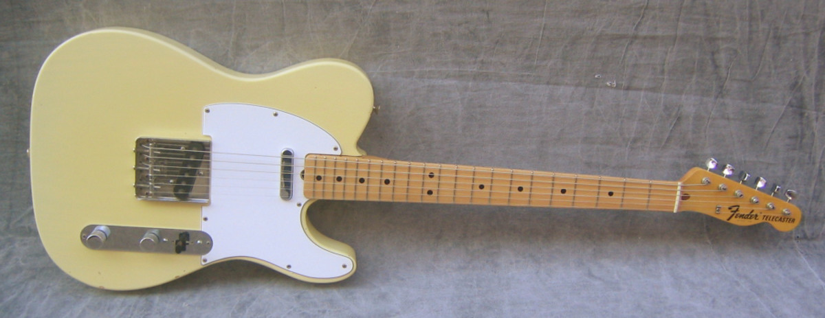 A 1971 Fender Telecaster. This is the same make and model of my first guitar. Still have it too.