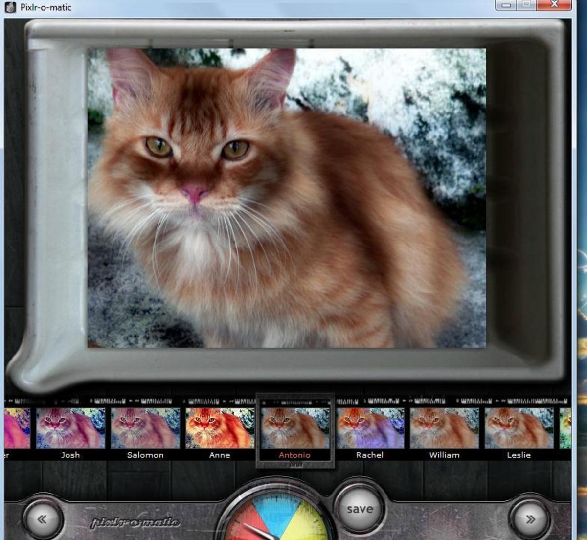 photo 5.0 Screenshot of Pixlr-o-Matic interface