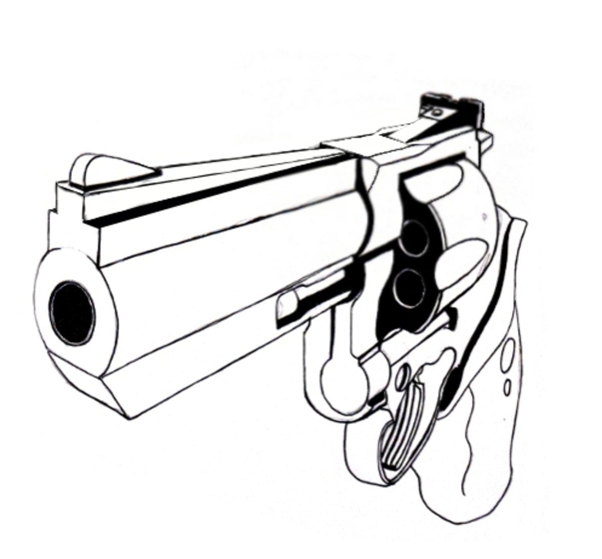 Пневматический пистолет рисунок
