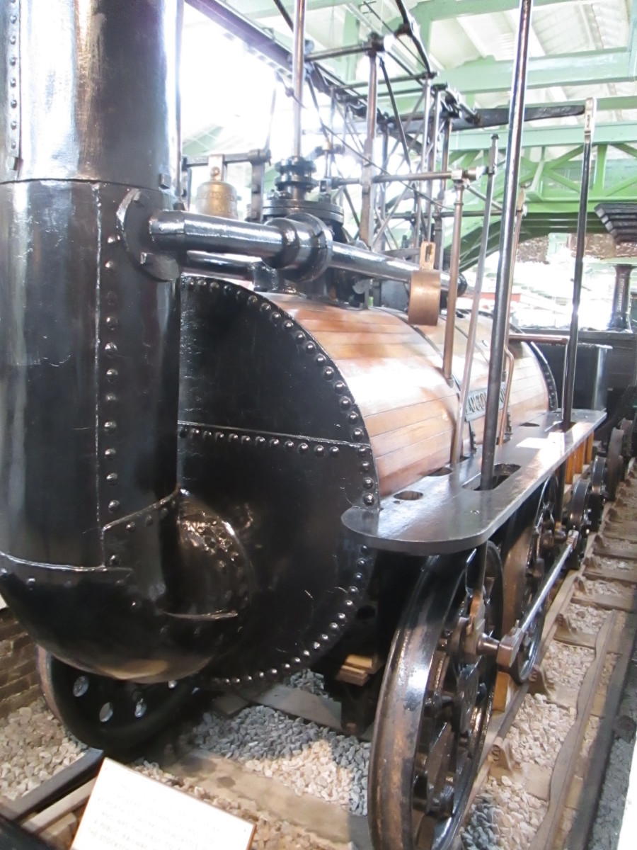 'Locomotion', built at the Forth Street works by Robert Stephenson for father George's inaugural run on the S&DR September 25th, 1825 