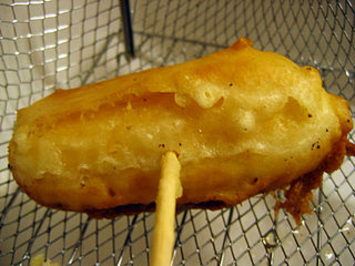 Deep fried Twinkie on a stick is a popular treat in some cities.