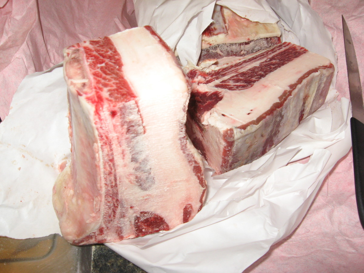 The short ribs needed some serious trimming. That steer had been eatin' good!