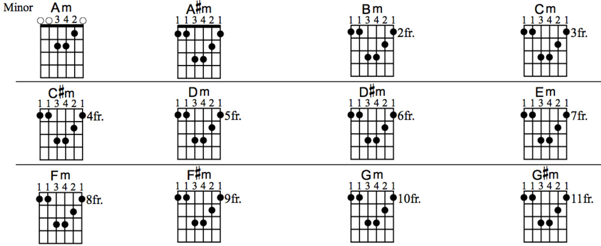 How To Play Barre (Bar) Chords On Guitar • Root 5 and 6 Shapes, Full ...