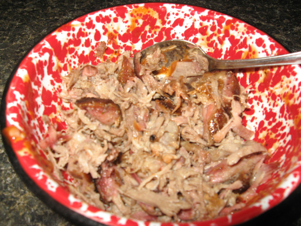 Pulled pork with just the tossing sauce