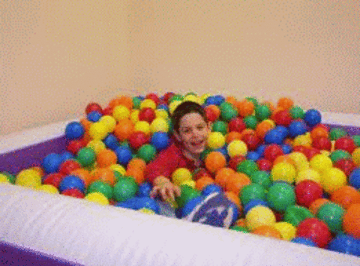 A Ball pool can be very relaxing
