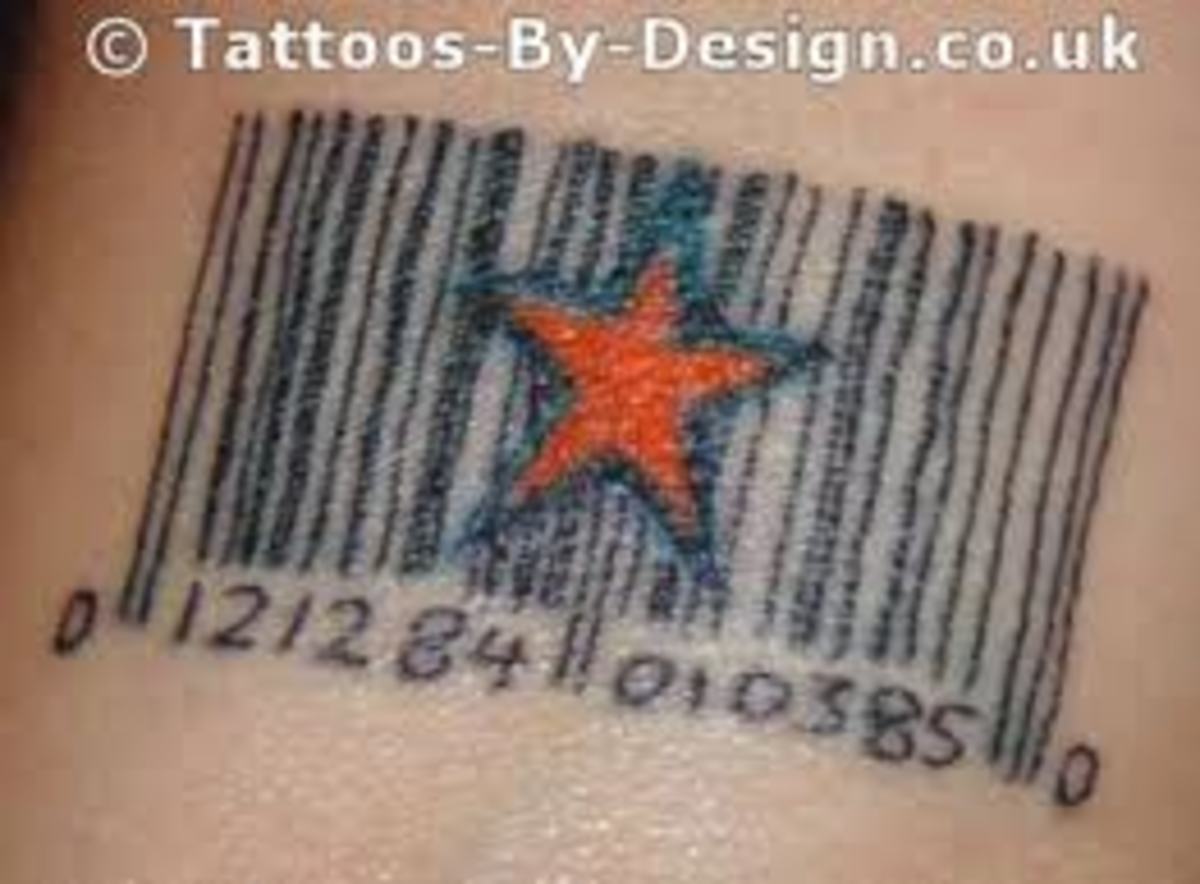 Custom SLRN Barcode Tattoos for The Slave Register