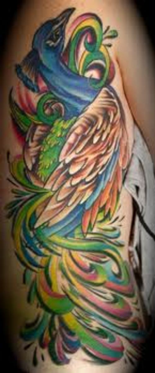 Peacock Tattoo - Temu